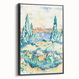 Vibrant Landscape Modern Wall Art - Serene Coastal Nature-Inspired Print