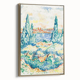 Vibrant Landscape Modern Wall Art - Serene Coastal Nature-Inspired Print