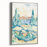 Vibrant Landscape Modern Wall Art - Serene Coastal Nature-Inspired Print