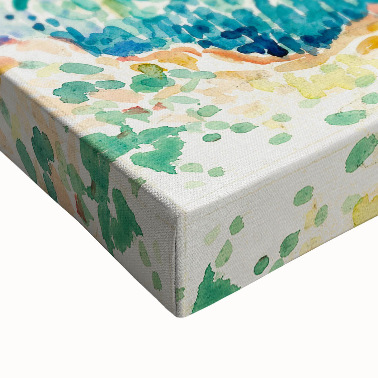 Vibrant Landscape Modern Wall Art - Serene Coastal Nature-Inspired Print