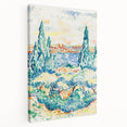 Vibrant Landscape Modern Wall Art - Serene Coastal Nature-Inspired Print