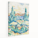 Vibrant Landscape Modern Wall Art - Serene Coastal Nature-Inspired Print