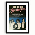 REO Speedwagon 1983 Concert Poster | Vintage Rock Wall Art
