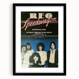 REO Speedwagon 1983 Concert Poster | Vintage Rock Wall Art