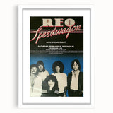 REO Speedwagon 1983 Concert Poster | Vintage Rock Wall Art