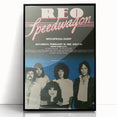 REO Speedwagon 1983 Concert Poster | Vintage Rock Wall Art