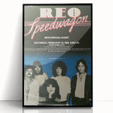 REO Speedwagon 1983 Concert Poster | Vintage Rock Wall Art