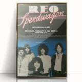 REO Speedwagon 1983 Concert Poster | Vintage Rock Wall Art