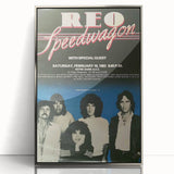 REO Speedwagon 1983 Concert Poster | Vintage Rock Wall Art