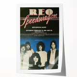 REO Speedwagon 1983 Concert Poster | Vintage Rock Wall Art