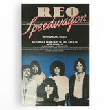 REO Speedwagon 1983 Concert Poster | Vintage Rock Wall Art