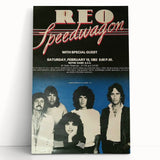 REO Speedwagon 1983 Concert Poster | Vintage Rock Wall Art