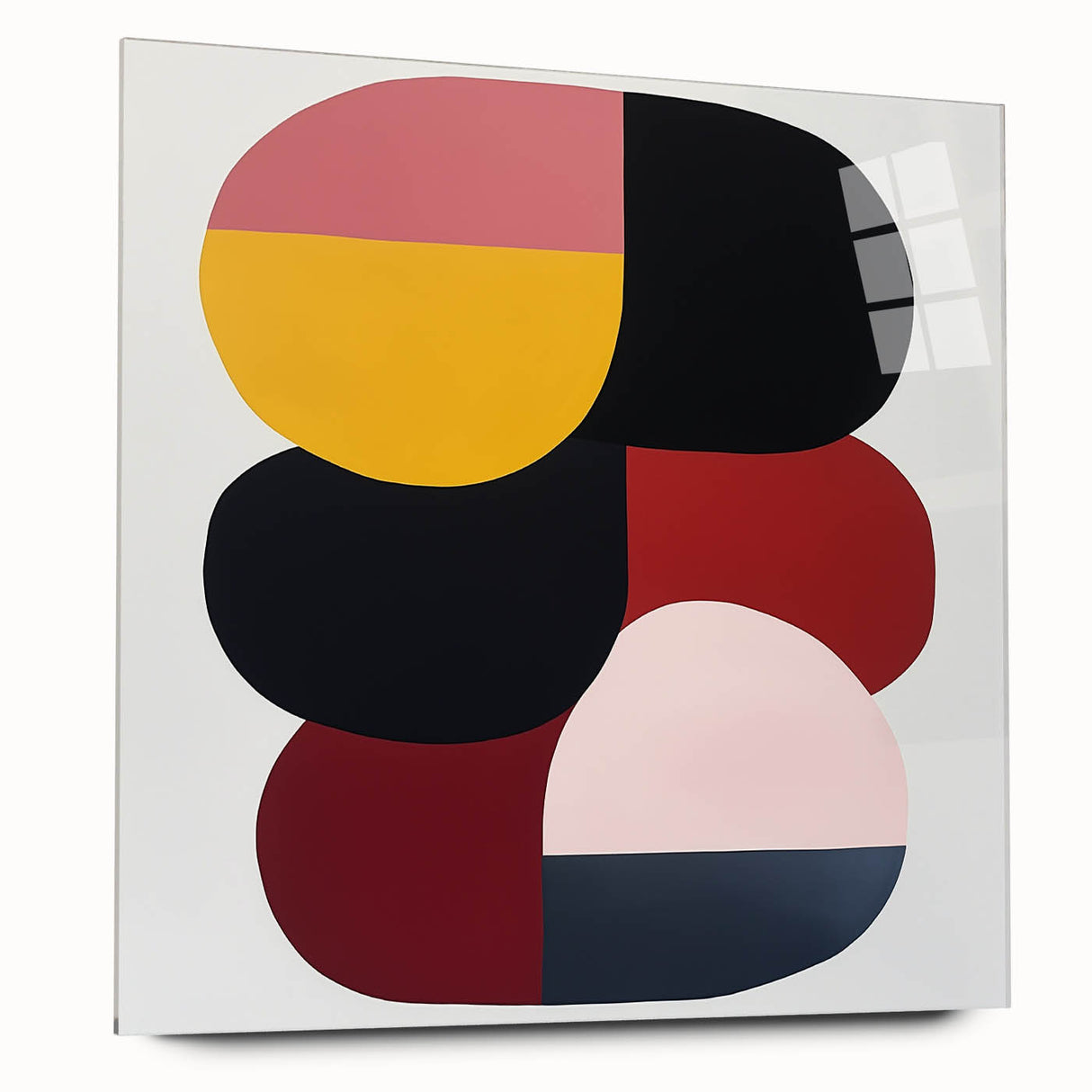 Minimalist Abstract Wall Art – Modern Bold Color Block Composition