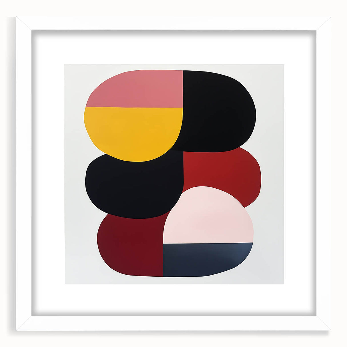 Minimalist Abstract Wall Art – Modern Bold Color Block Composition