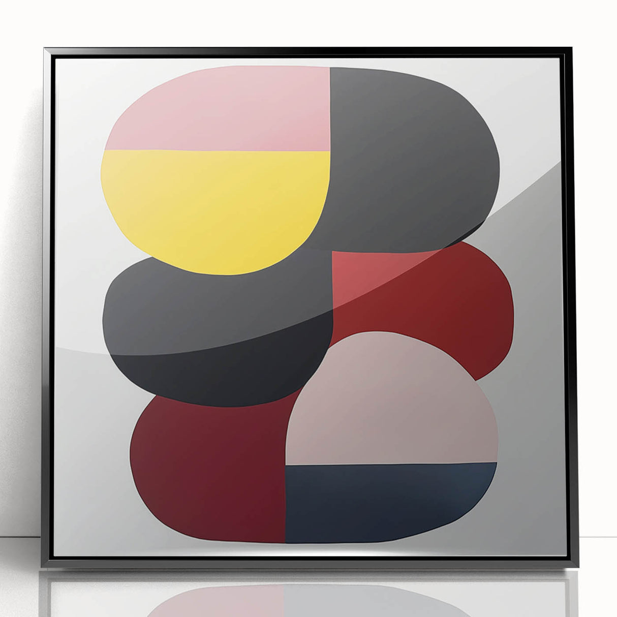 Minimalist Abstract Wall Art – Modern Bold Color Block Composition