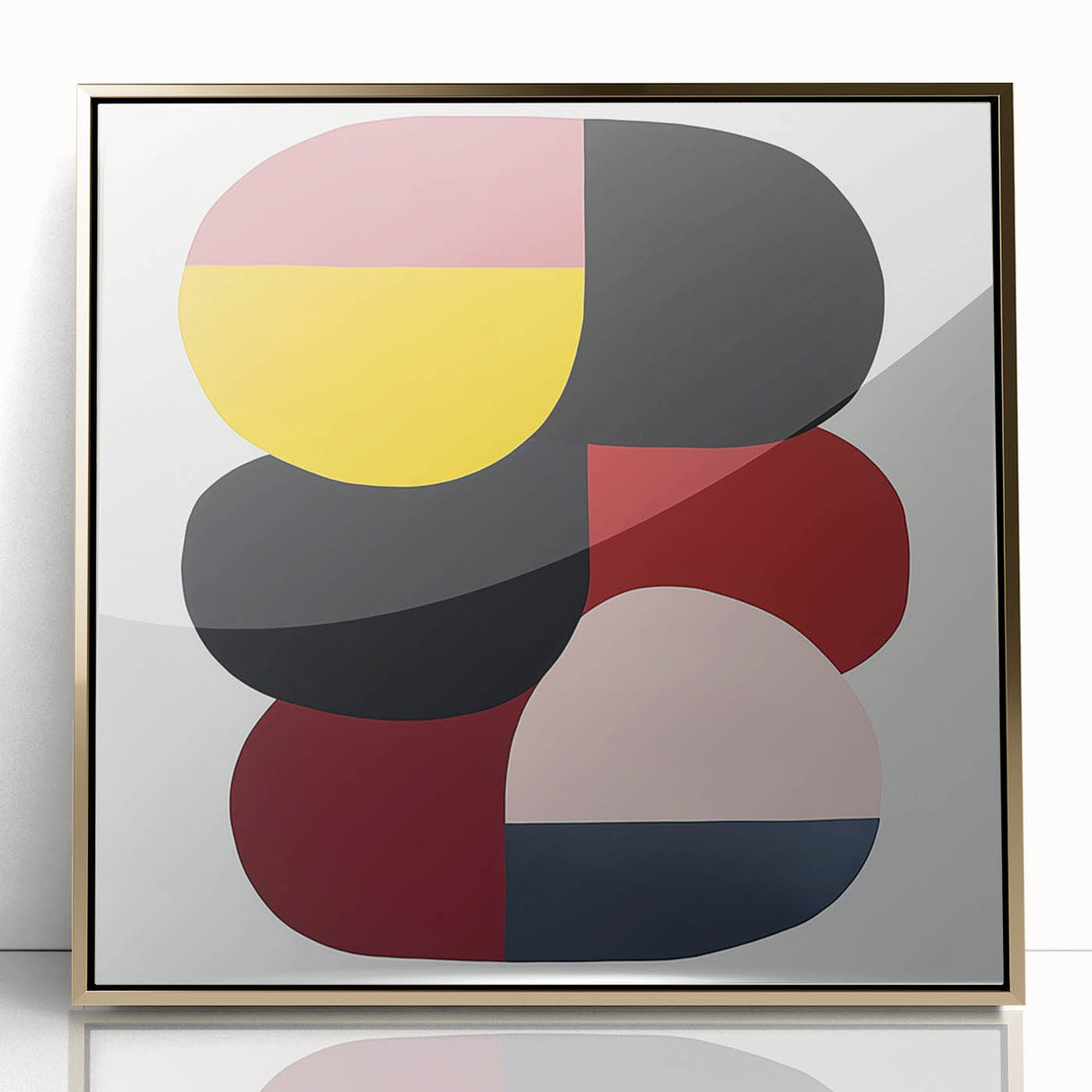 Minimalist Abstract Wall Art – Modern Bold Color Block Composition