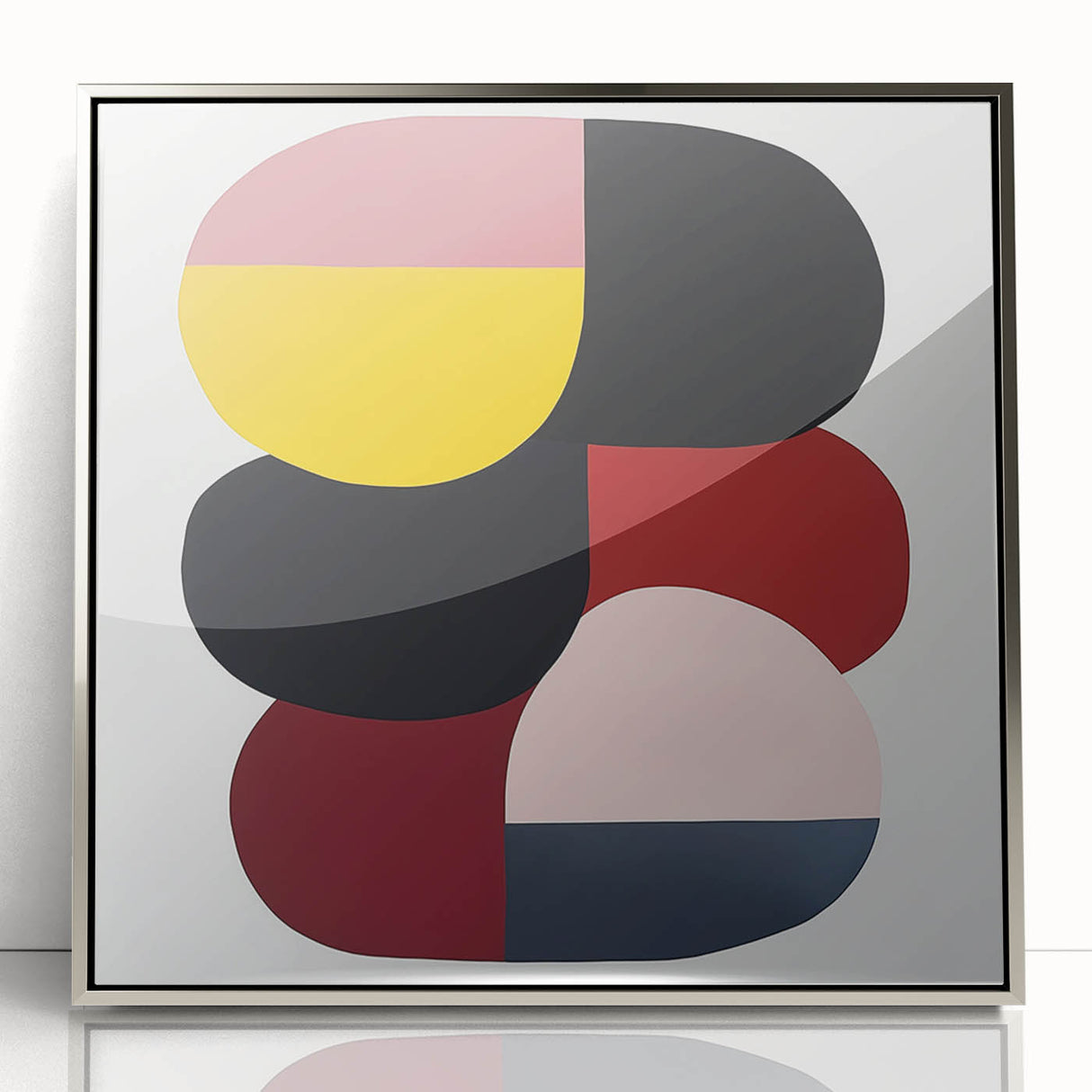 Minimalist Abstract Wall Art – Modern Bold Color Block Composition