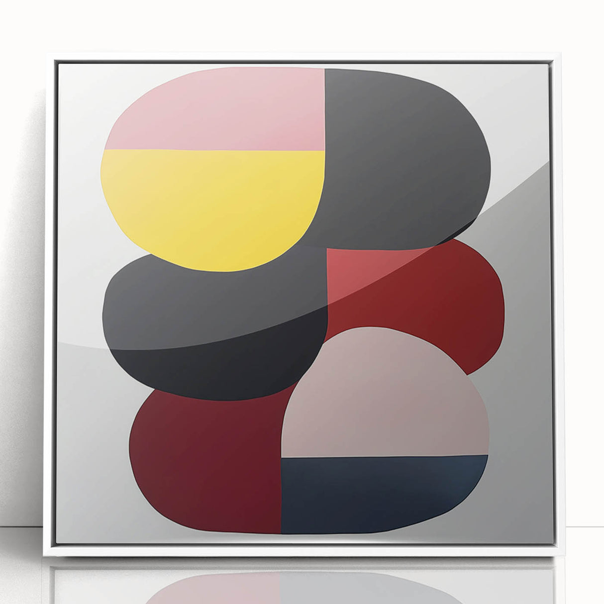 Minimalist Abstract Wall Art – Modern Bold Color Block Composition