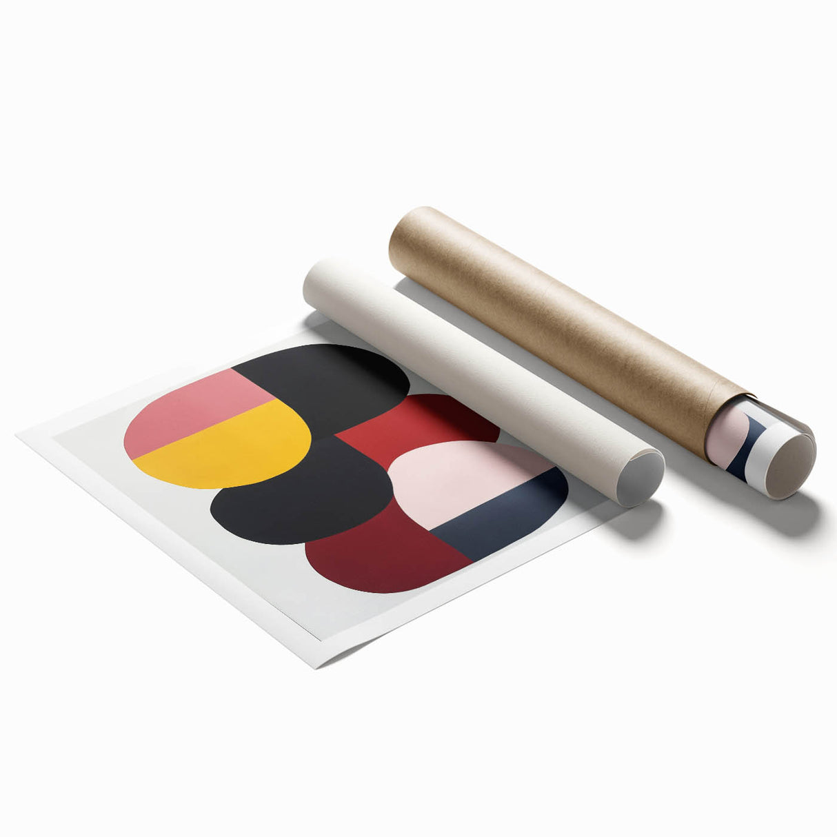 Minimalist Abstract Wall Art – Modern Bold Color Block Composition