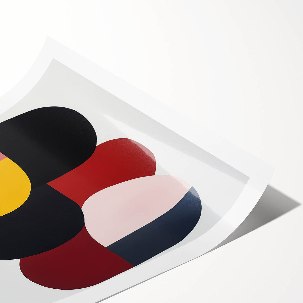 Minimalist Abstract Wall Art – Modern Bold Color Block Composition