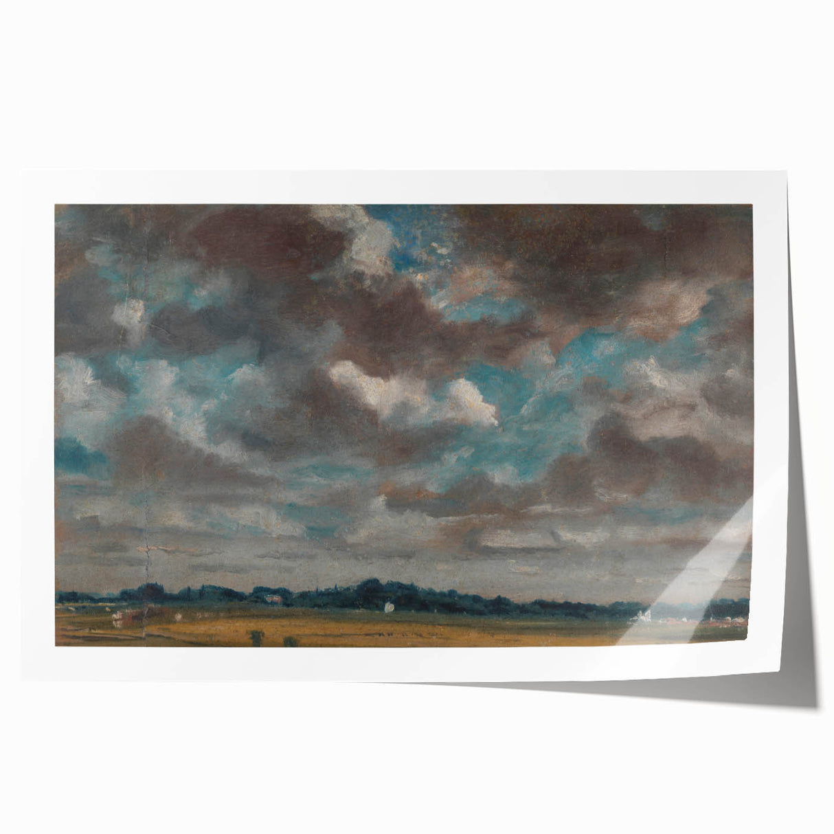 Romantic Landscape with Clouds - John Constable Canvas Print