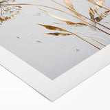 Golden Dandelion Elegance - Modern Living Room Canvas Wall Art