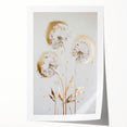 Golden Dandelion Elegance - Modern Living Room Canvas Wall Art