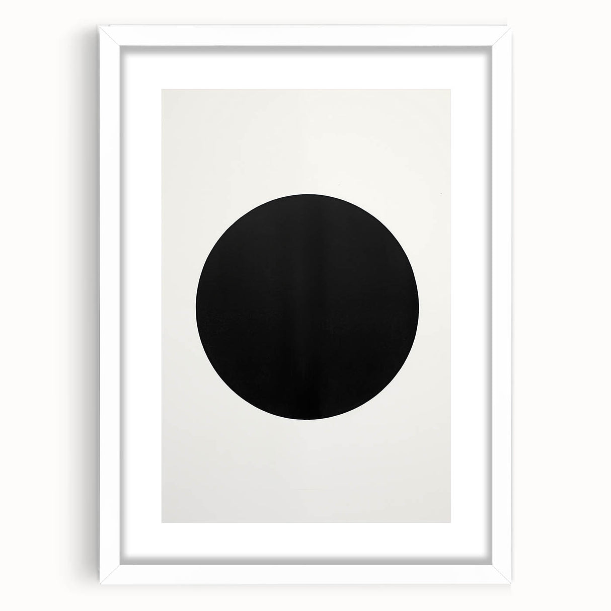 Abstract minimalist wall art framed in white mat, showcasing geometric patterns in soft earth tones, perfect for modern decor and enhancing interior aesthetics.