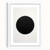 Abstract minimalist wall art framed in white mat, showcasing geometric patterns in soft earth tones, perfect for modern decor and enhancing interior aesthetics.