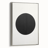 Framed abstract minimalist wall art featuring a silver frame, showcasing a modern design with soft color gradients, perfect for contemporary home decor.