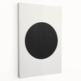 Abstract minimalist wall art on stretched canvas featuring a side view that highlights its textured surface and vibrant colors, perfect for modern decor.