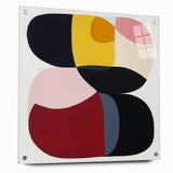 Large Abstract Wall Art – Bold Modern Composition in Rich Colors