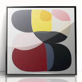 Large Abstract Wall Art – Bold Modern Composition in Rich Colors