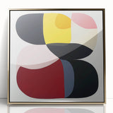 Large Abstract Wall Art – Bold Modern Composition in Rich Colors