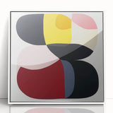Large Abstract Wall Art – Bold Modern Composition in Rich Colors