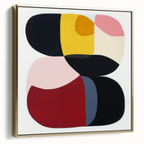 Large Abstract Wall Art – Bold Modern Composition in Rich Colors