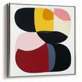 Large Abstract Wall Art – Bold Modern Composition in Rich Colors