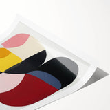 Large Abstract Wall Art – Bold Modern Composition in Rich Colors