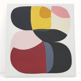 Large Abstract Wall Art – Bold Modern Composition in Rich Colors