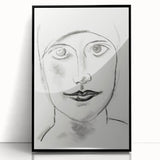 Expressionist Art - "Woman's Head" by Leo Gestel - Charcoal Portrait