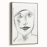 Expressionist Art - "Woman's Head" by Leo Gestel - Charcoal Portrait