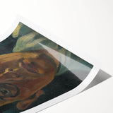 Modern Portrait Wall Art - Expressive Self-Portrait with Dark Tones