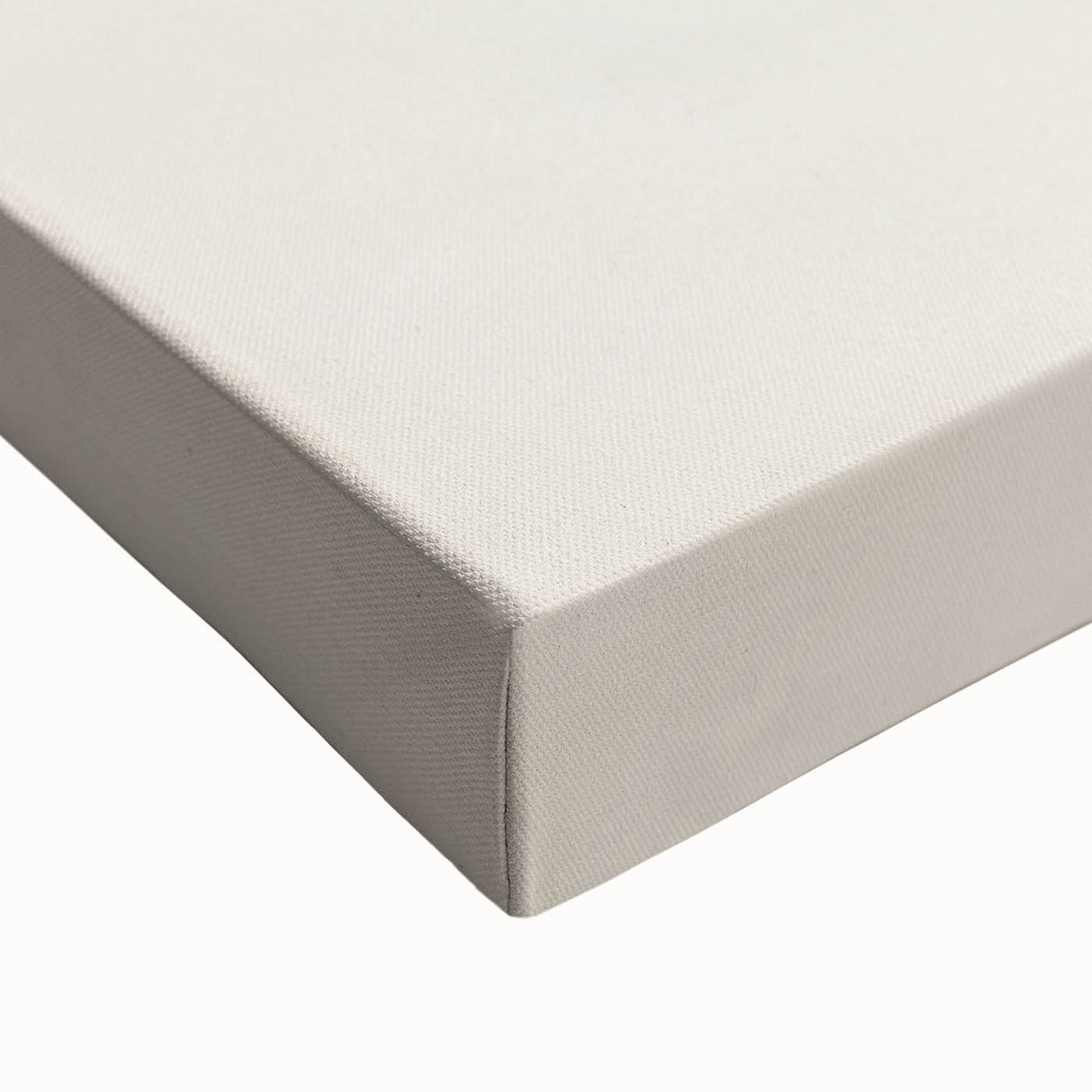 Close-up of a stretched canvas featuring abstract minimalist wall art in soft pastel colors, showcasing fluid shapes and textures, ideal for modern home decor.