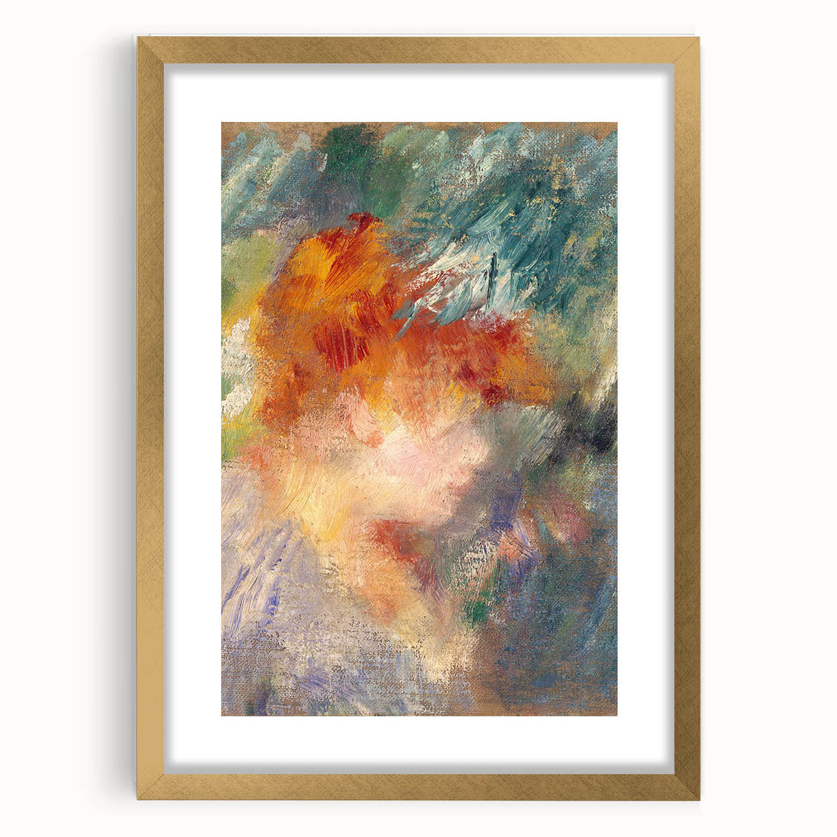 Impressionism Wall Art: Jeanne Samary by Pierre-Auguste Renoir Prints