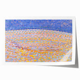 Modern Wall Art - Dune III by Piet Mondrian - Pastel Pointillist Decor