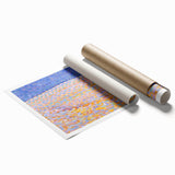 Modern Wall Art - Dune III by Piet Mondrian - Pastel Pointillist Decor