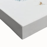 Teal & Gold Dandelion - Modern Living Room Canvas Wall Art