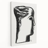 Expressionist Art - "Woman's Head" by Leo Gestel - Bold Profile Design
