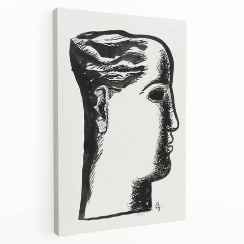 Expressionist Art - "Woman's Head" by Leo Gestel - Bold Profile Design
