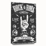 Rock & Roll Retro Wall Art: Vintage Concert Poster